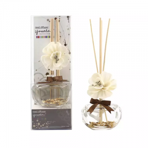 Hot selling Luxury Solar Flower Scented Aroma Fragrance Reed Diffuser Oil With Gift Box OEM customized