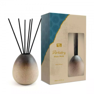 Unique Reed Diffuser Bottle Black Rattan Sticks Ce