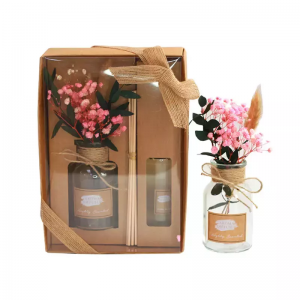 Decorate Gift Box Flower Aroma Reed Diffuser Set W