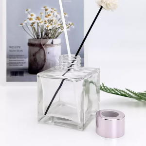 Wholesale Square Clear Reed Diffuser Bottle Glass 