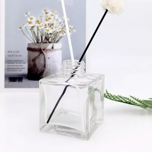 Wholesale Square Clear Reed Diffuser Bottle Glass 