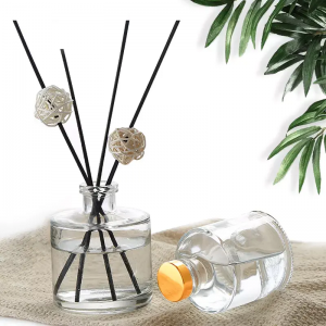 Wholesale Round Clear Perfume Aroma Reed Diffuser 