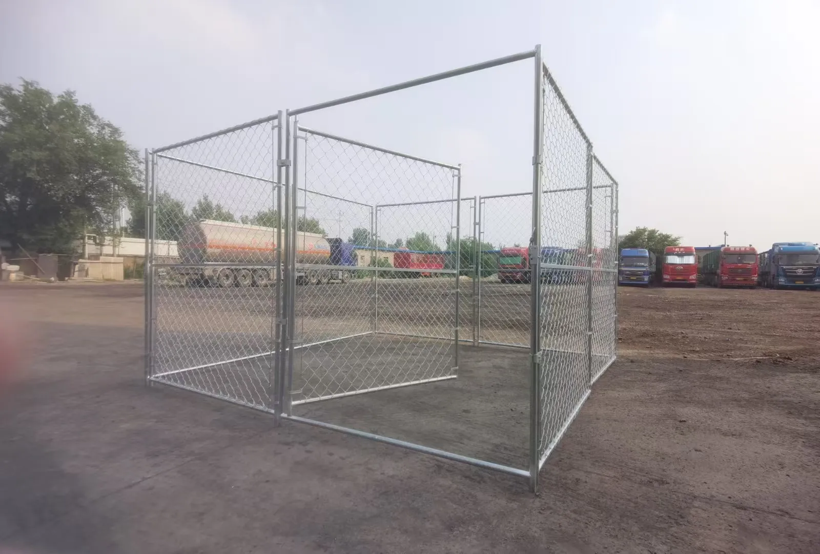 Woven Mesh Temporary Fence
