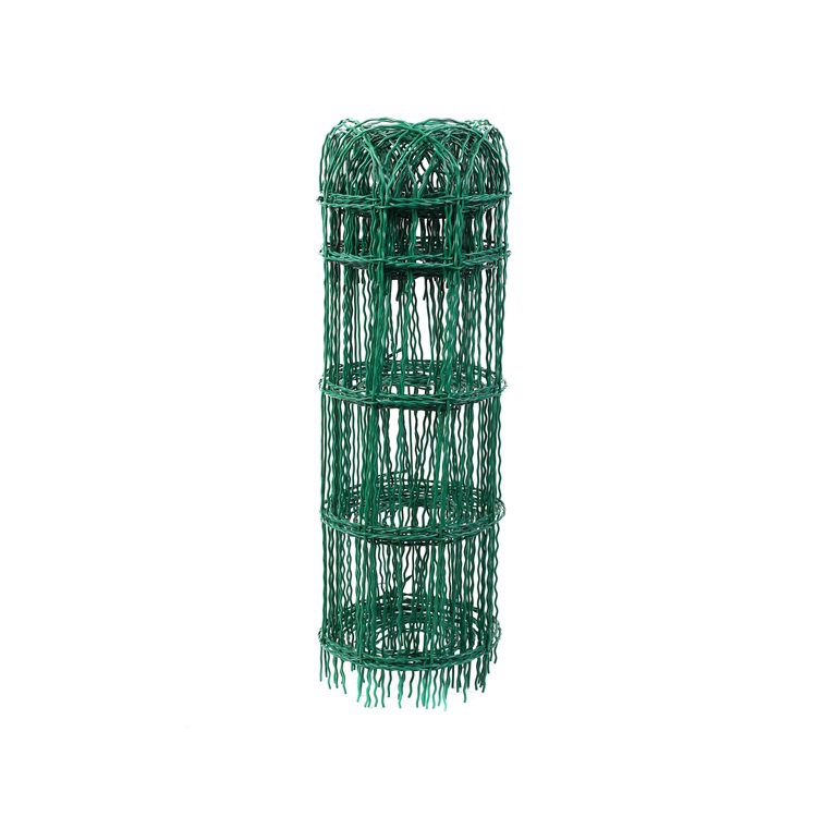 Pvc coated border green garden wire mesh fence