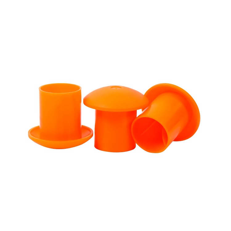 Mushroom plastic rebar protection cap