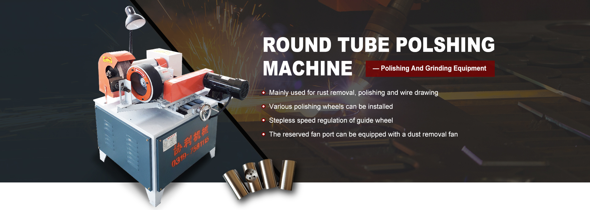 CE Certified Polishing Machine for Metal Tubes and Pipes in Industrial Applications