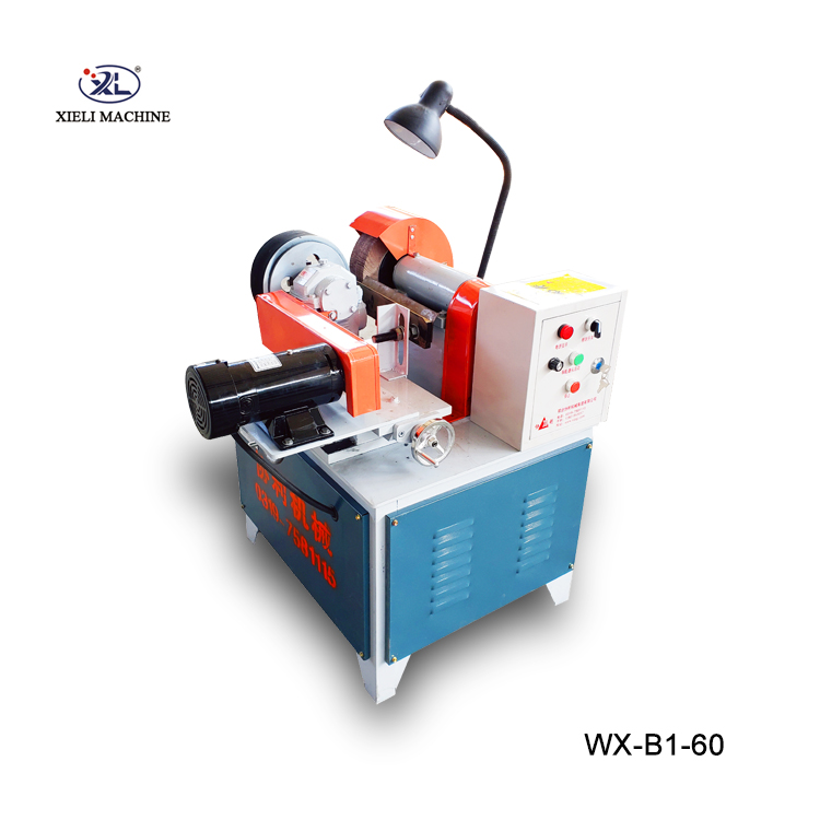 SS steel pipe polishing machine with polish wheel