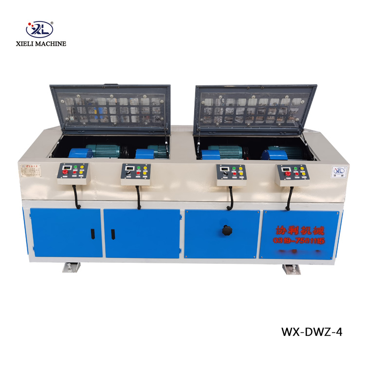 Multi-grinding head SS round pipe rust removal polishing machine