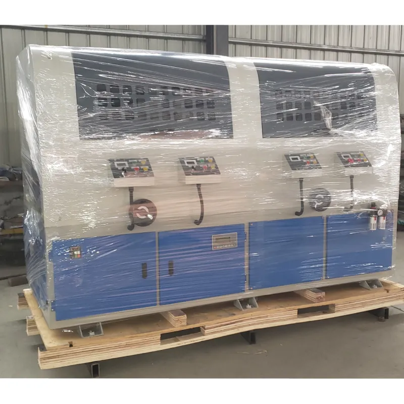 Brazil Four Station Sandbelt Round Tube Polishing Machine