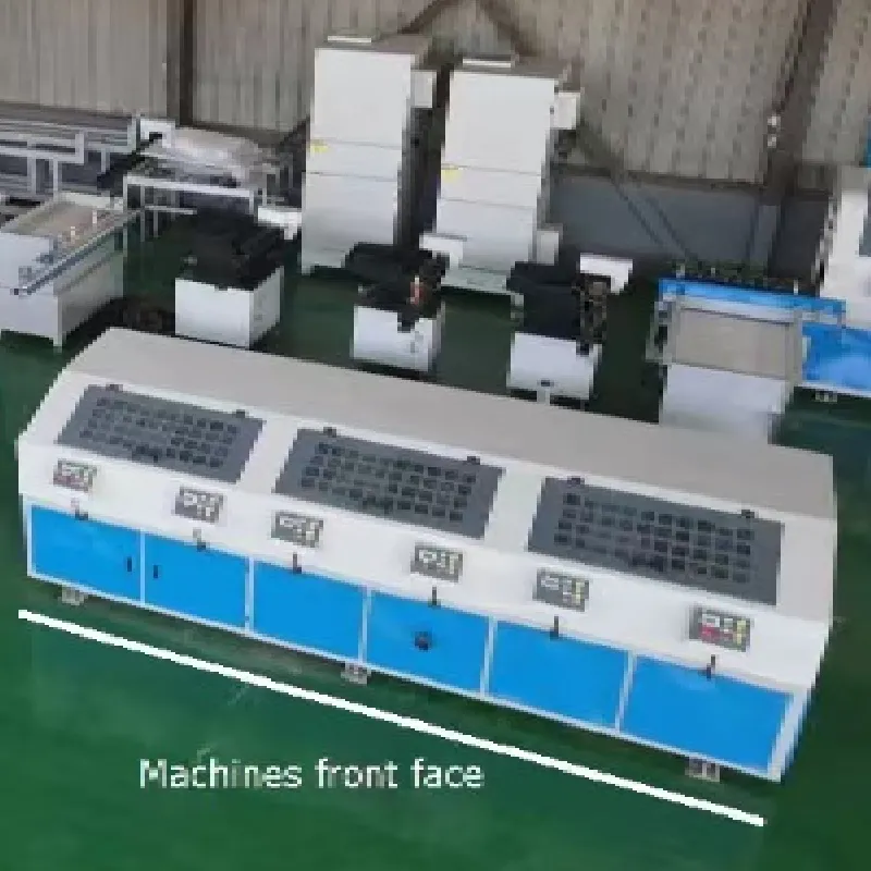 Brazil Four Station Sandbelt Round Tube Polishing Machine