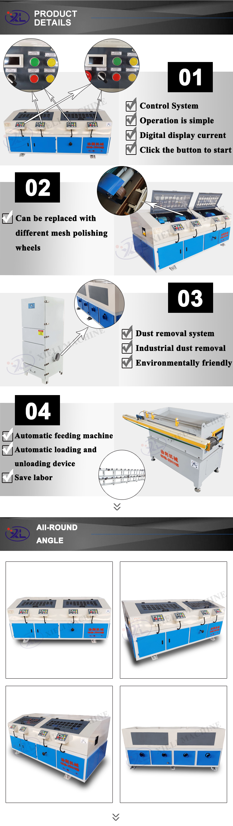 ce certification tube grinding machine