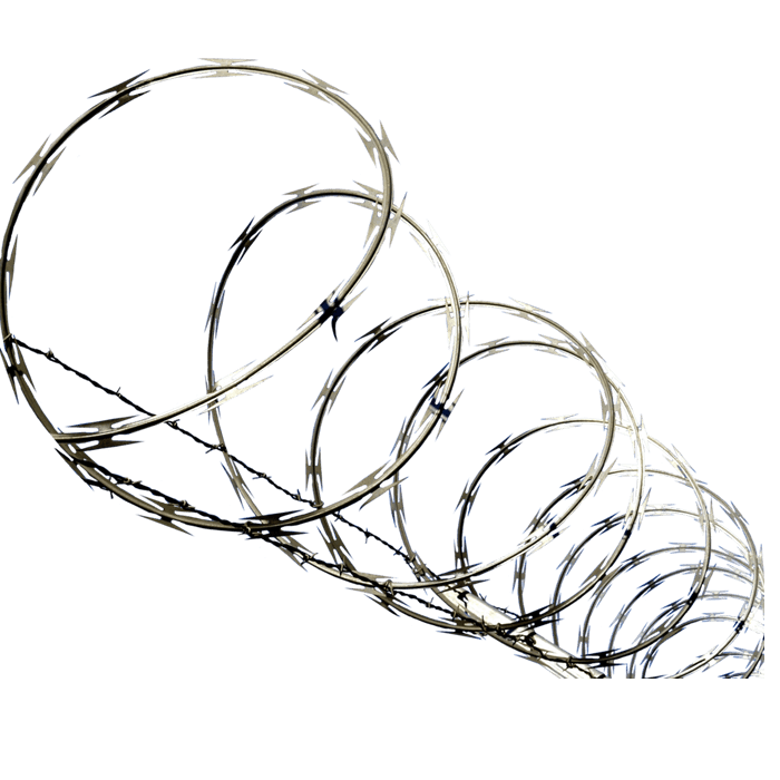 Effective Razor Barbed Wire Coil (Coin Type) for Perimeter Security