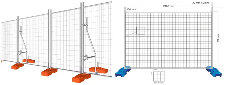Welded Wire Mesh Temporary Fence