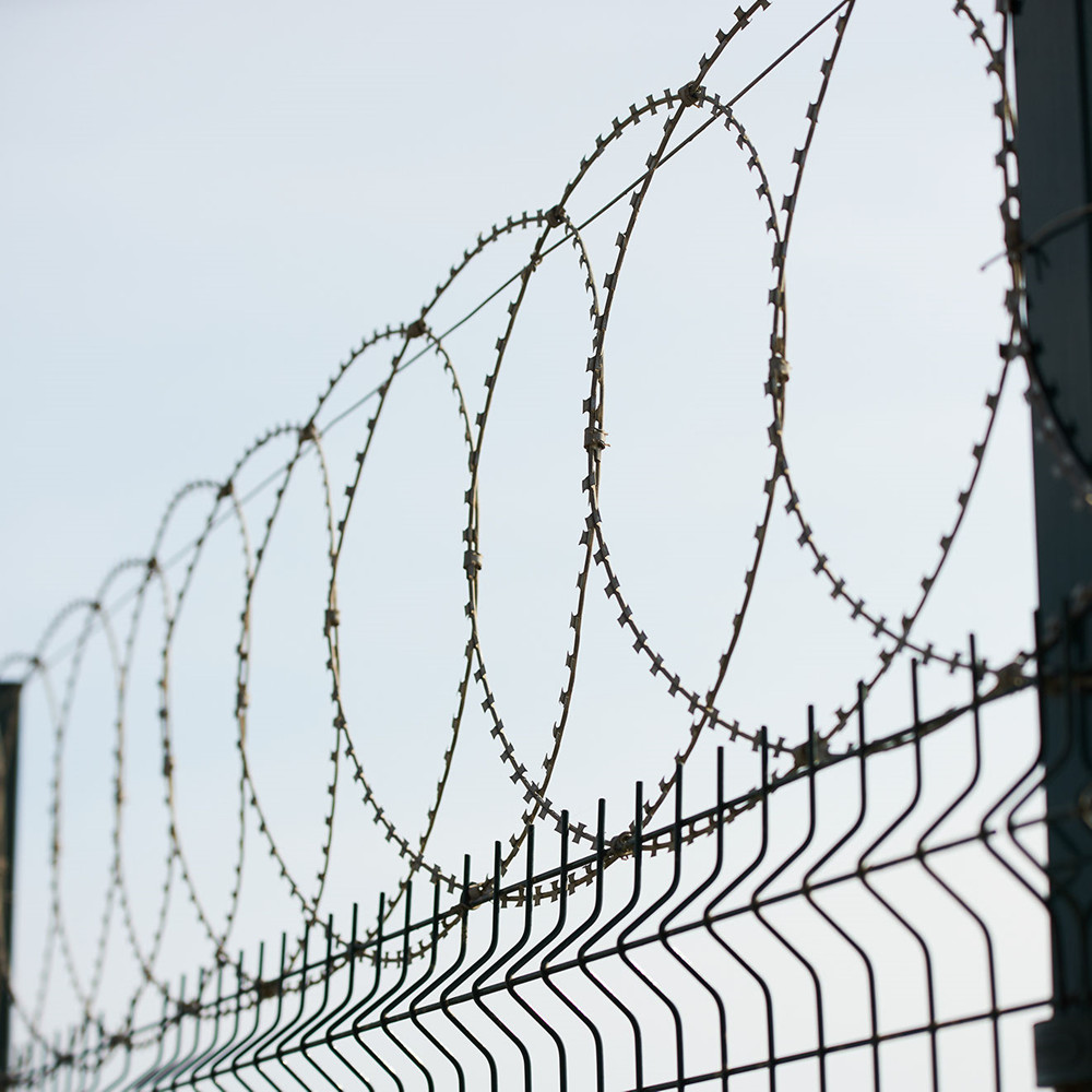 Hot-dip Galvanized Flat Wrap Razor Wire (Ring Type)