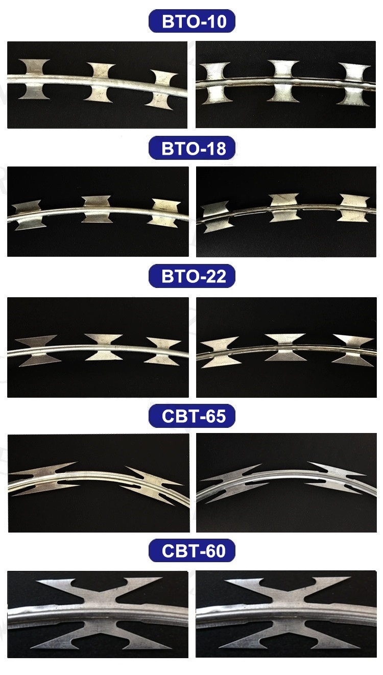 spiral razor barbed wire products
