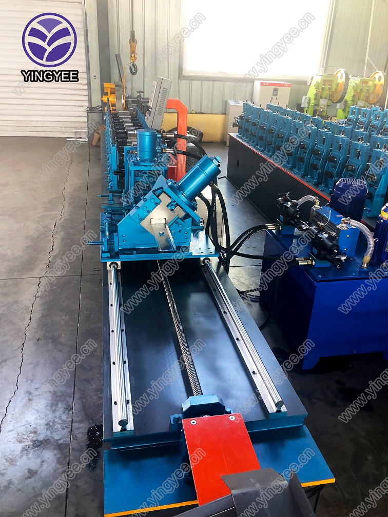 c shaped steel purlin roll forming machine