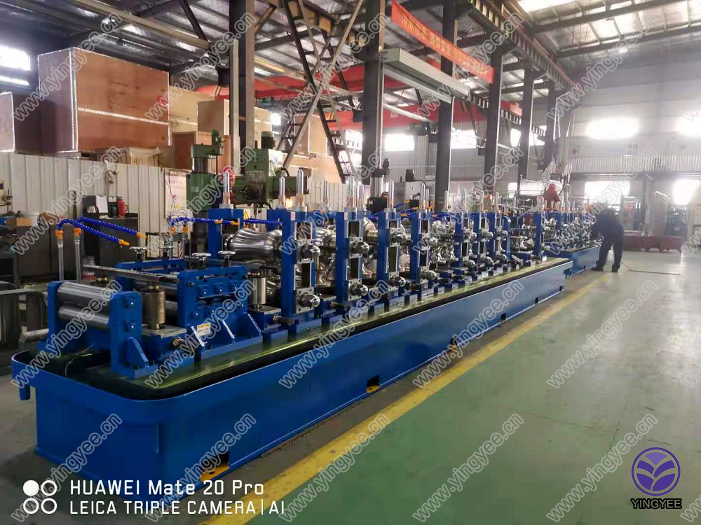 ERW Tube Mill line for HG 100 Square Tube/ HF welding steel tube line.