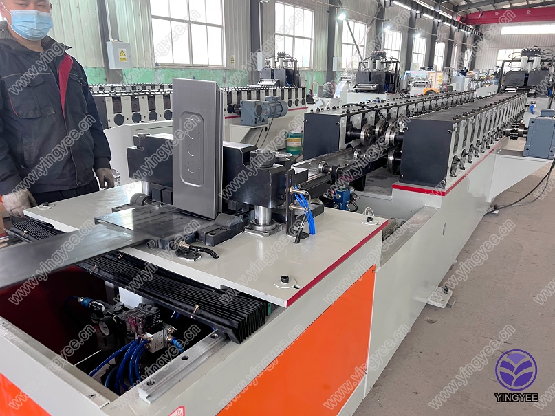 Electric junction box roll forming machine tested in our factory