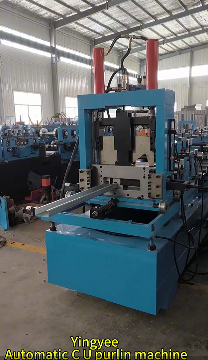 Automatic CU profile roll forming machine tested well in our factory and just shipped