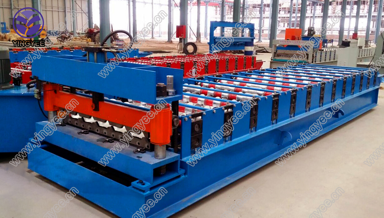 Trapezoid roof sheet rool forming machine