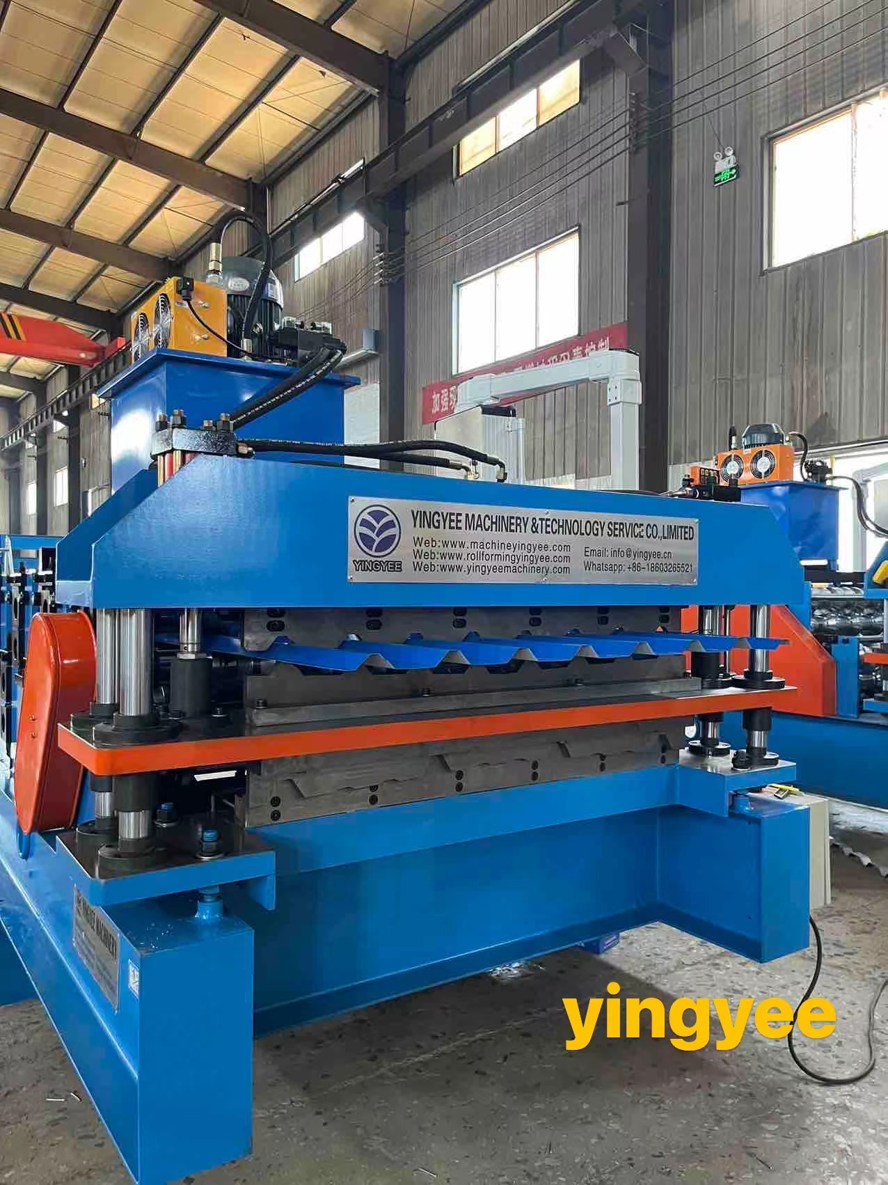 Dounle layer roof sheet roll forming machine