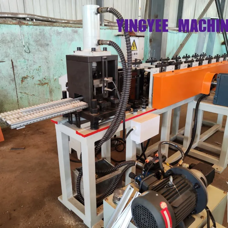 Electrical rail roll forming machine