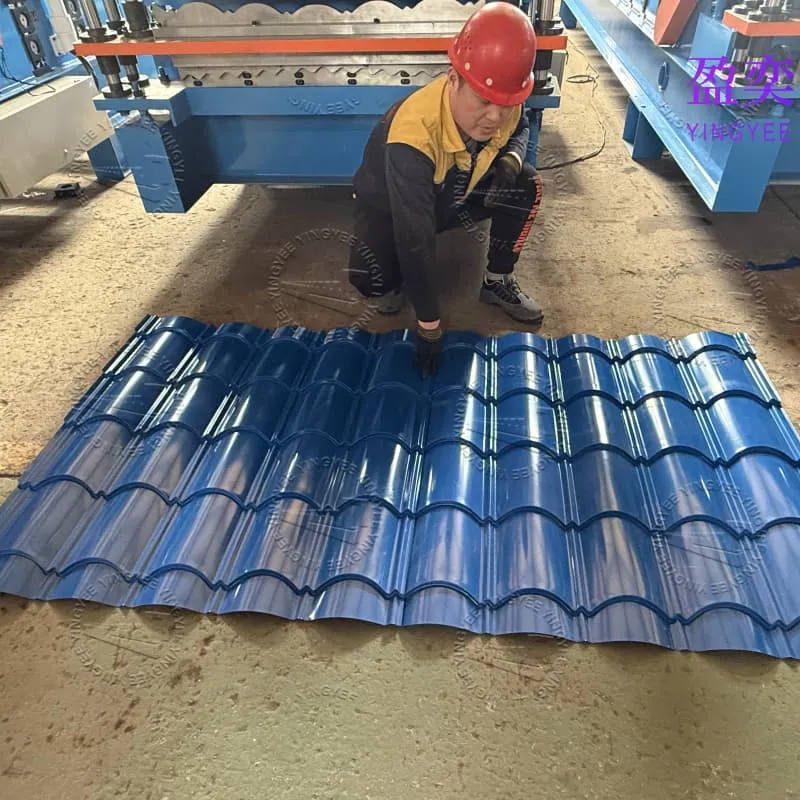 Double layer roof sheet roll forming machine
