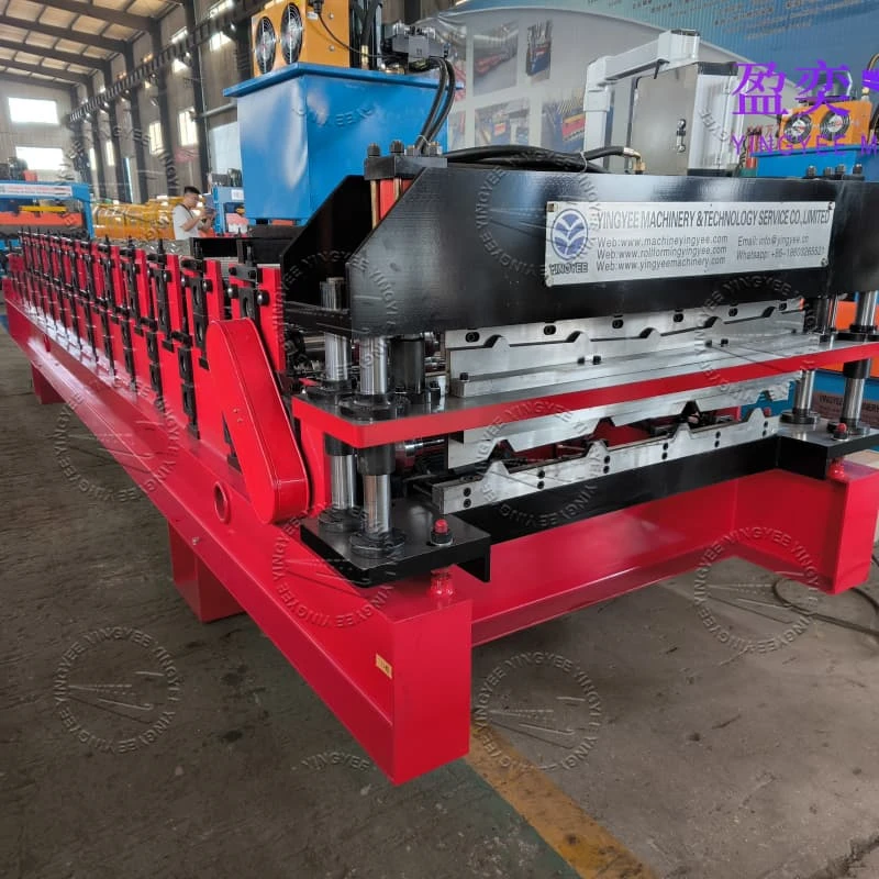 double layer corrugated sheet forming machine