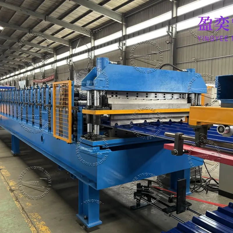 Double layer roof sheet roll forming machine