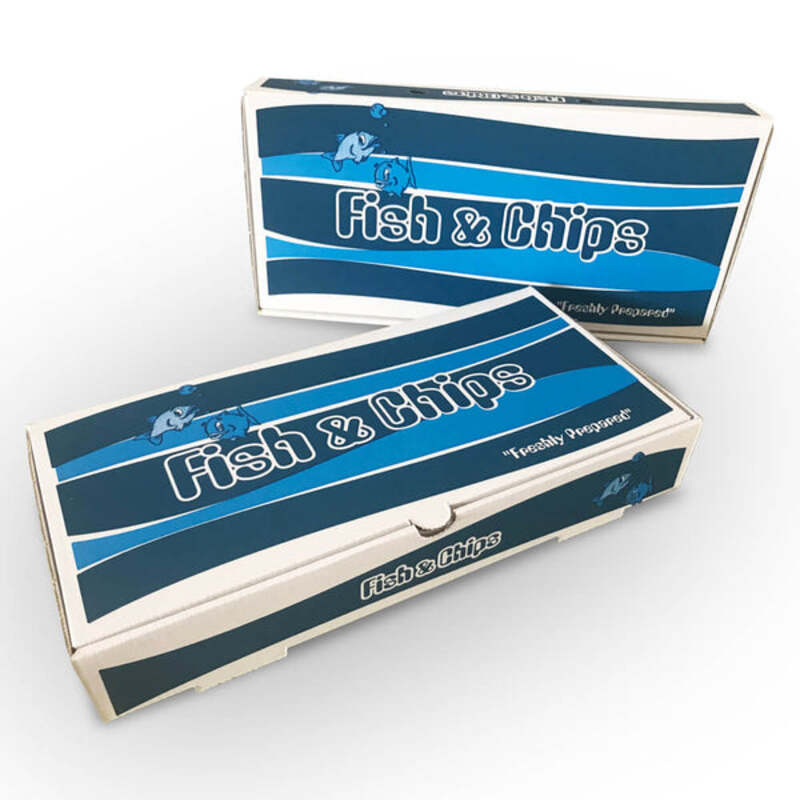 Printed Fish & Chips Box (282*155*55mm )