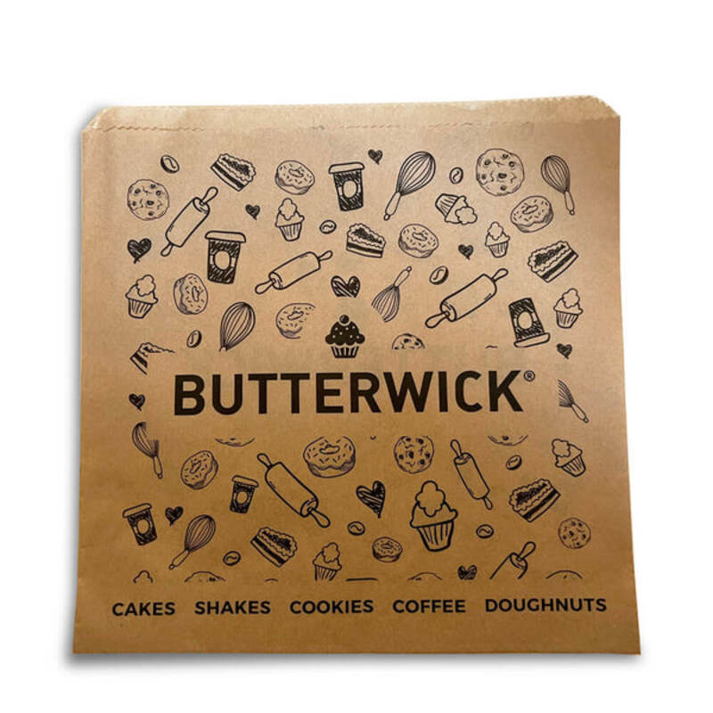Printed Greaseproof Bags 215 x 215mm (8.5 x 8.5