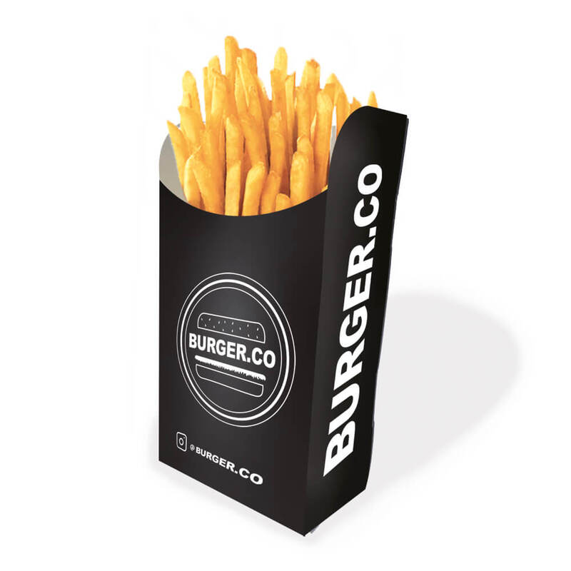 Printed Large Chip Scoop / Boxes - Flat Pack