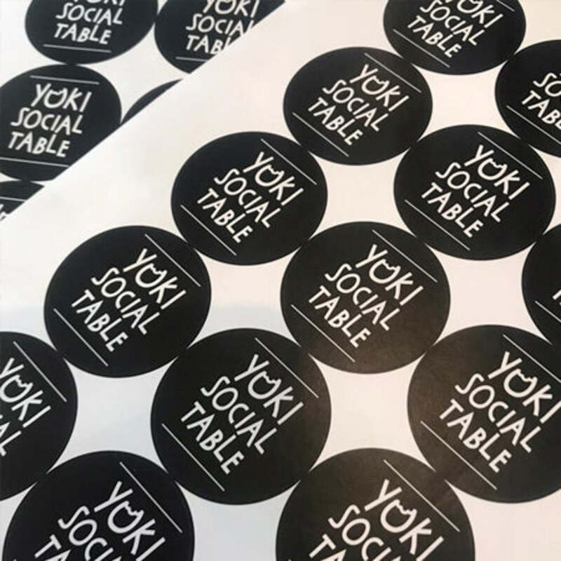 Printed Round Stickers for Tissue Paper - Premium Paper / Eco Friendly