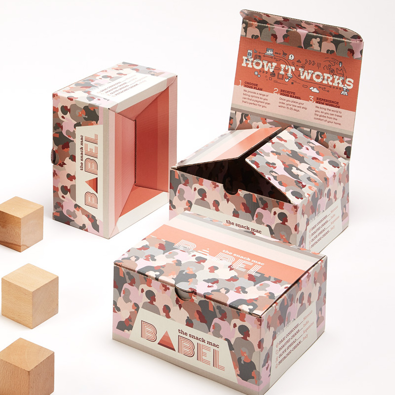 Printed Postal Boxes-Brown