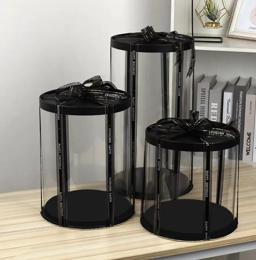 Round Paper Covered Cake Box