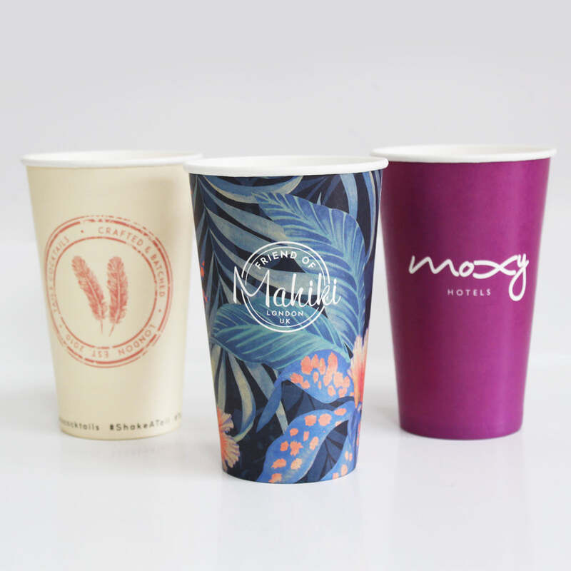 16oz Single Wall PE Custom Branded Coffee Cups—Low MOQ?