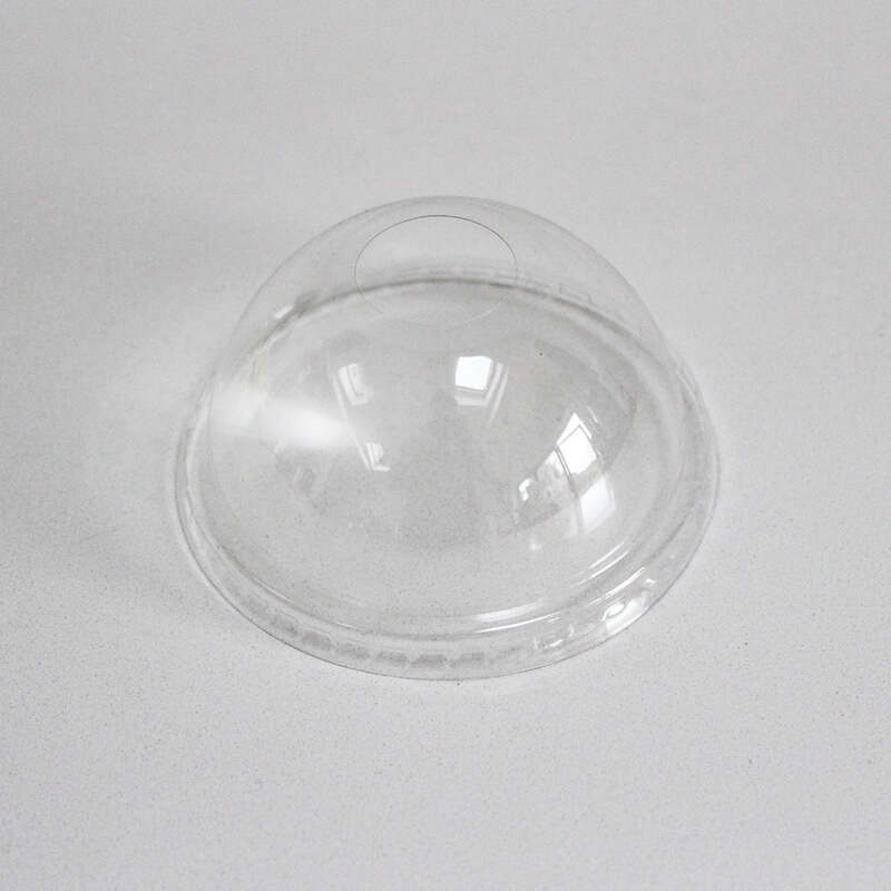 Ø95mm Dome Lid (for Custom Printed PET Glasses) | Leakproof