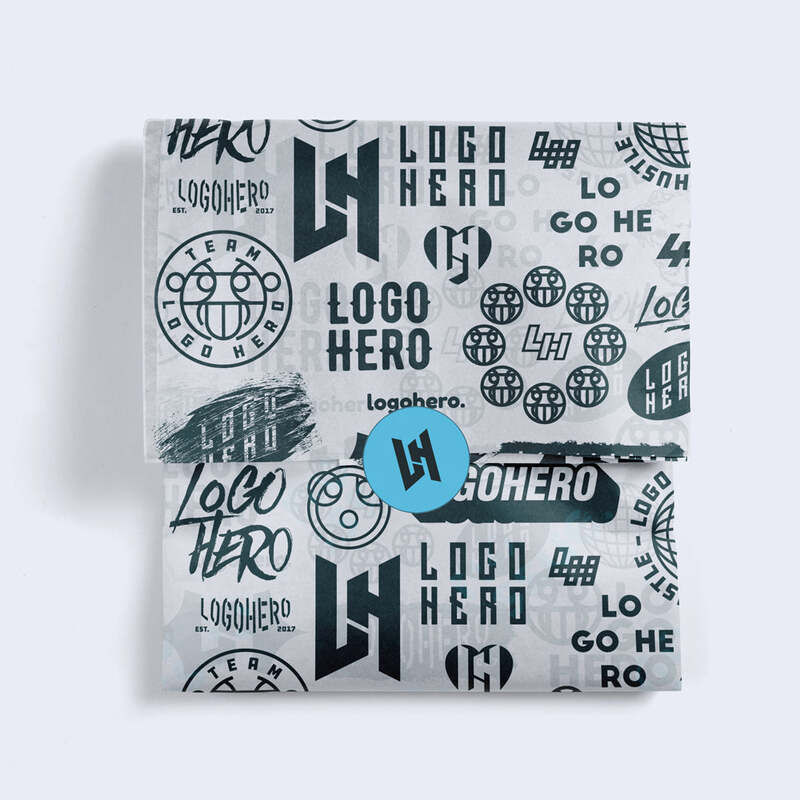 Custom Printed Tissue Paper (50x38cm) - Choose Your Paper Colour