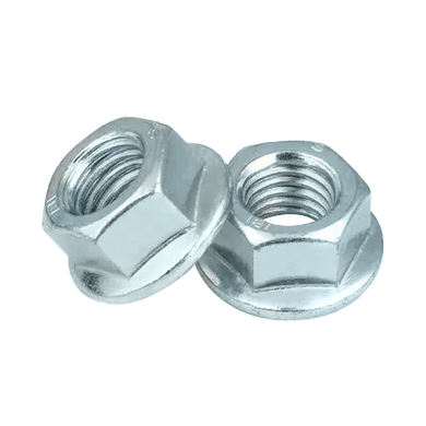DIN 6923 Carbon steel galvanized yellow white zinc plated flange nut