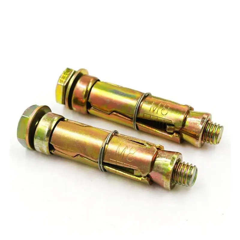 3/4PCS Fix Bolt Yellow/White Zinc Plated Stainless/Carbon Steel  Fix Expansion Anchor Bolt