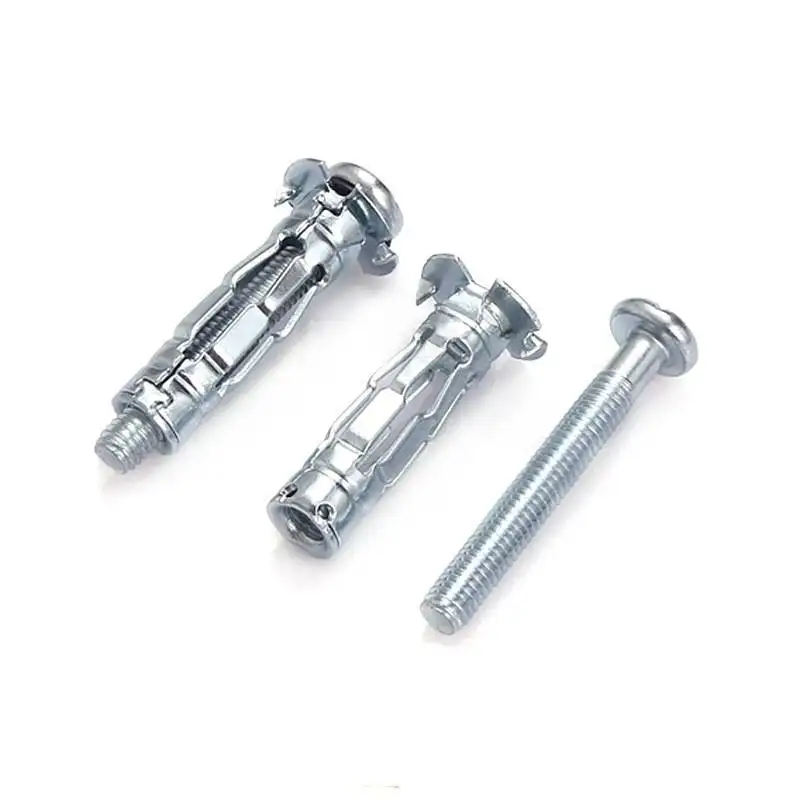 Carbon steel zinc white plated Plasterboard Screw Plug Anchor hollow wall anchor