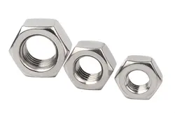 DIN934 Hexagon Bolt Carbon steel Stainless Steel SS304 316 Hex Nuts