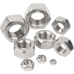 DIN934 Hexagon Bolt Carbon steel Stainless Steel SS304 316 Hex Nuts